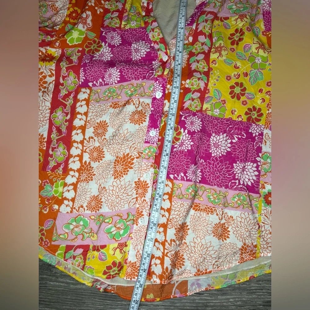 Fate Colorful Floral Blouse size medium - Picture 14 of 16